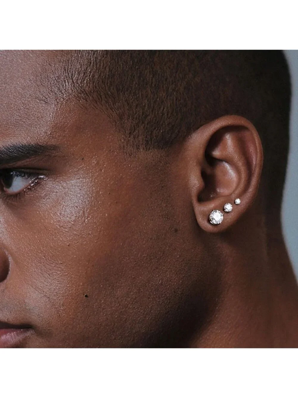 6 Pairs Stainless Steel Stud Earrings for Men & Women - Hypoallergenic Fashion